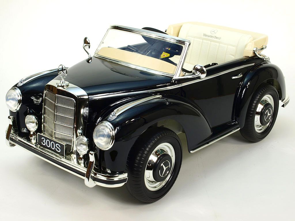 Elektrické autíčko Mercedes Benz 300S, 2,4GHz, EVA kola a FM rádio - černé - obrázek 1