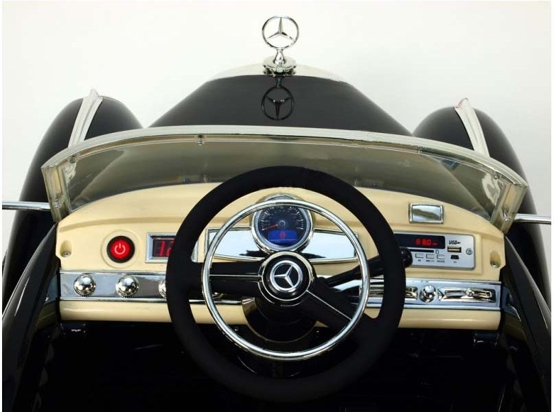 Elektrické autíčko Mercedes Benz 300S, 2,4GHz, EVA kola a FM rádio - černé - obrázek 7