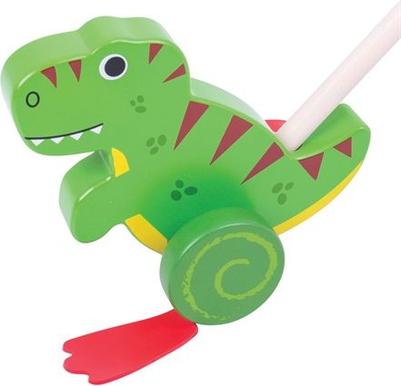 Bigjigs Baby Dřevěný jezdík T-Rex - obrázek 1