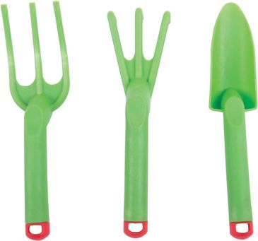 Bigjigs Toys Zahradní set nářadí zelený 3ks - obrázek 1