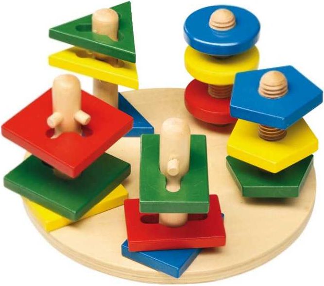 Small Foot Motorický labyrint geometrické tvary 3D Motorická věž - obrázek 2