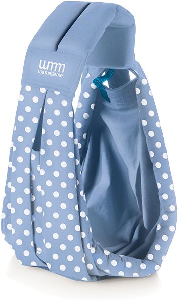 WE MADE ME Nosič Soohu Sling – Polka Blue Special Edition - obrázek 1