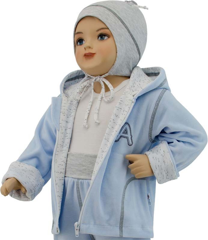 ESITO Dětská jarní/podzimní bunda Adam, modrá, vel. 56 - obrázek 1