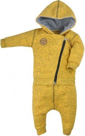 Kojenecké tepláčky a mikinka Koala Koala melírovaná žlutá, Žlutá, 80 (9-12m) - obrázek 1