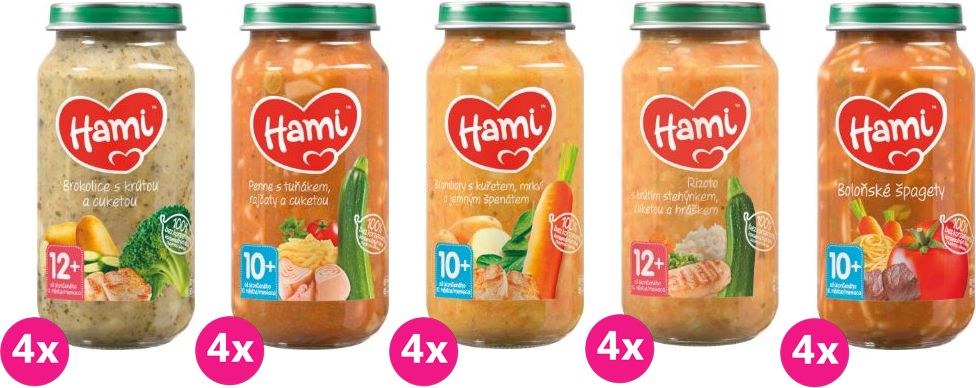 20x 250 g HAMI maso-zeleninový příkrm (MIX) - obrázek 1