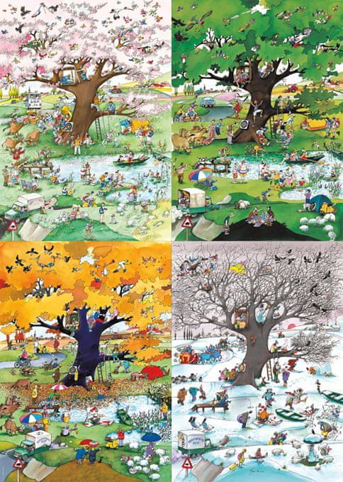 Heye Puzzle 2000 dílků Roger Blachon - 4 Seasons - obrázek 1