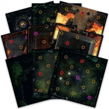 Steamforged Games Ltd. Dark Souls: The Board Game - Darkroot Basin and Iron Keep Tile Set - obrázek 1