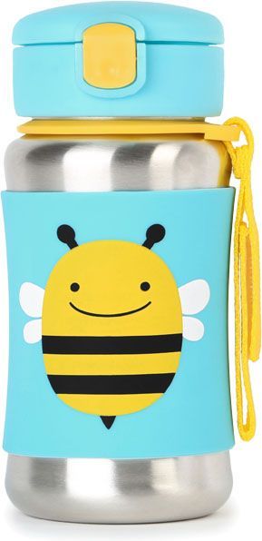 SKIP HOP Zoo Láhev na vodu nerezová 350 ml - Včelka - obrázek 1