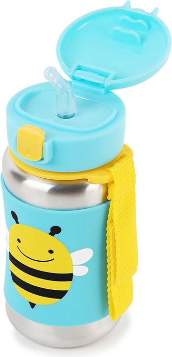 SKIP HOP Zoo Láhev na vodu nerezová 350 ml - Včelka - obrázek 2