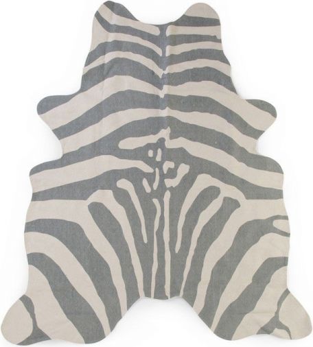 Childhome Koberec Zebra šedý 145x160 cm - obrázek 2