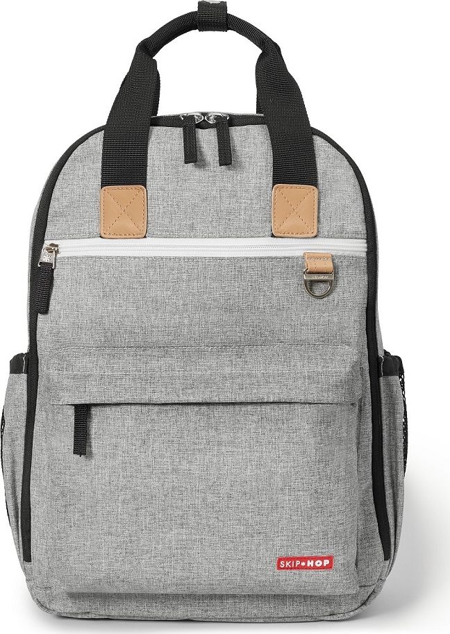 SKIP HOP Taška přebalovací/batoh Duo – Signature Grey melange - obrázek 1