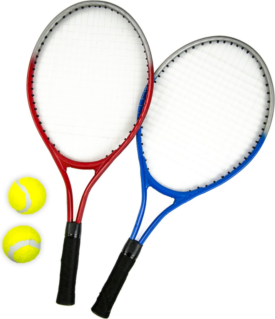 Akční set - tenisový set MASTER - 2 ks raketa síť a míčky + neoprenové činky MASTER Jogging 2 x 1 kg - obrázek 2