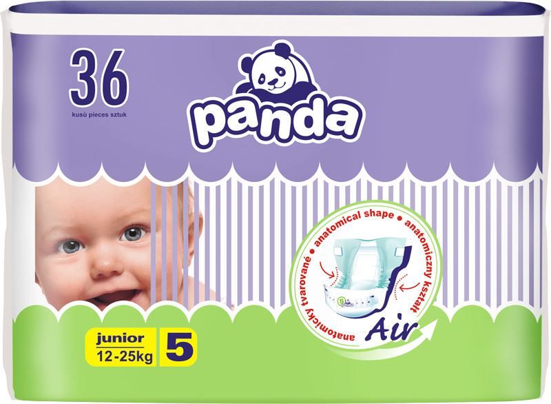 2x BELLA PANDA Junior 36 ks (12-25 kg) - jednorázové pleny - obrázek 2