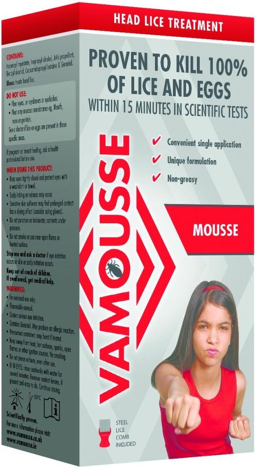 NextForce Vamousse pěna - ošetření hlavy proti vším 160ml - obrázek 1