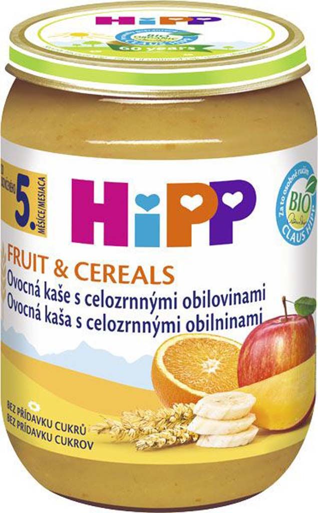 6x HiPP BIO Ovocná kaše s celozrnnými obilovinami (190 g) - ovocný příkrm - obrázek 2