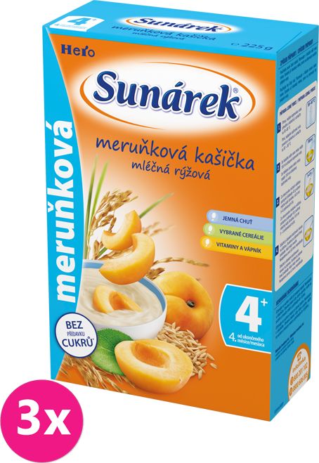 Hero Sunárek Meruňková 3x225 g - obrázek 1