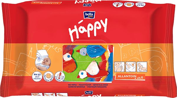 6x BELLA HAPPY BABY Vlhčené ubrousky s vitamínem E 64 ks - obrázek 2