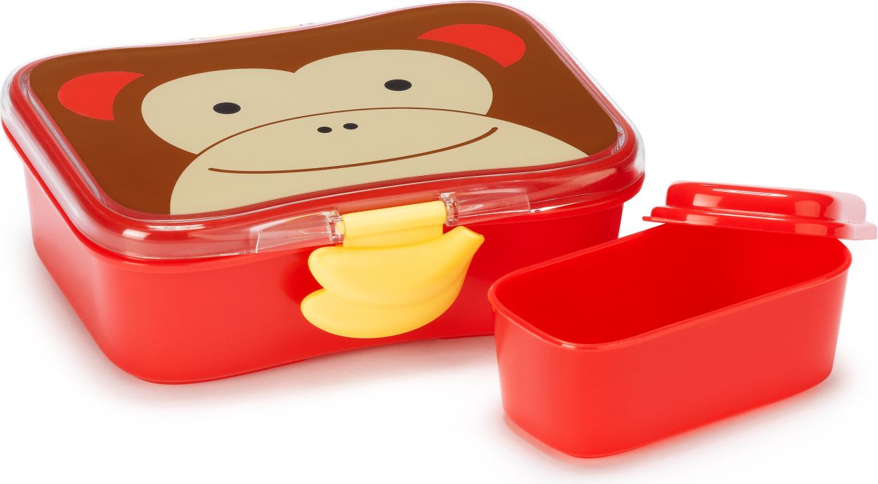 SKIP HOP Zoo Krabička na svačinu 700 ml Opička 3+ - obrázek 2