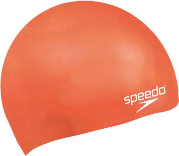Plavecká čepice Speedo Plain Moulded Silicone Junior oranžová - obrázek 1
