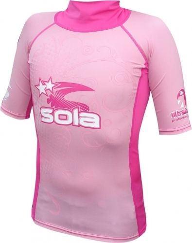 Dětské plavecké UV tričko Sola růžové Velikosti XXL - obrázek 1