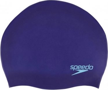 Plavecká čepice Speedo Plain Moulded Silicone Junior modrofialová - obrázek 1