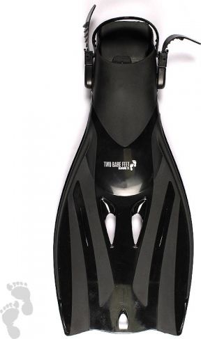 Páskové ploutve Two Bare Feet černé Velikosti L/XL 43-48 - obrázek 3