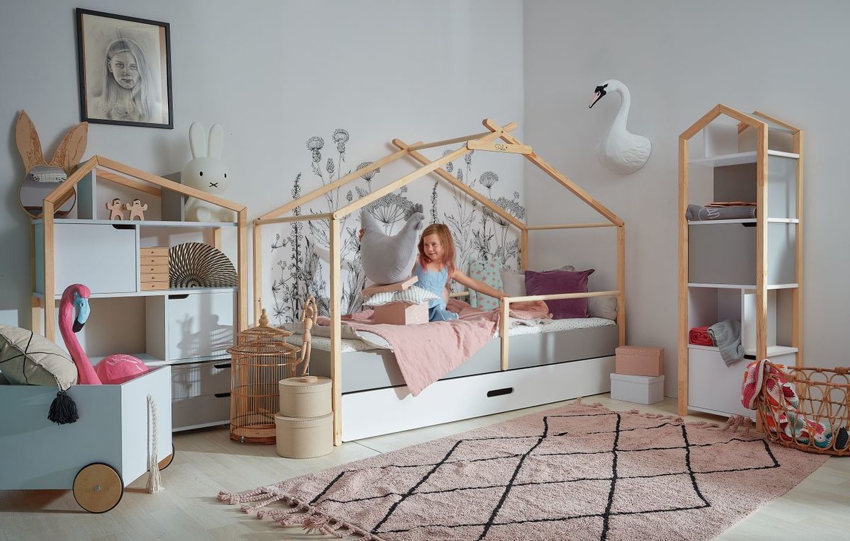 Dětská postel Bellamy Teepee přírodní bílá 200x90 cm - obrázek 1