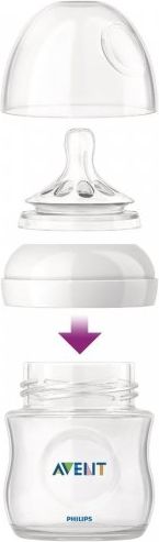 Philips AVENT Láhev Natural 125 ml, 1 ks - obrázek 2