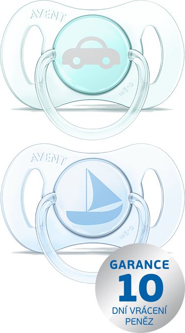 Philips Avent anatomické šidítko 2 ks modrá zelená - obrázek 1