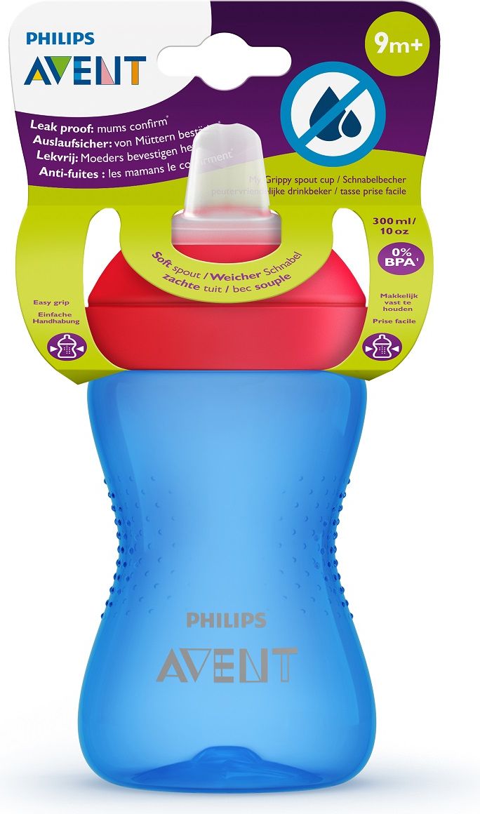 Avent Hrneček Grippy s jemnou hubičkou 300 ml 1 ks pro chlapce - obrázek 2