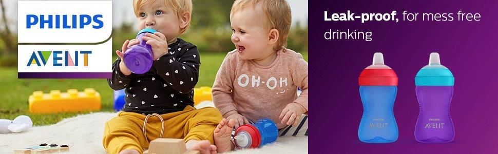 Philips Avent Hrneček 300 ml Grippy pro dívky jemná hubička - obrázek 2