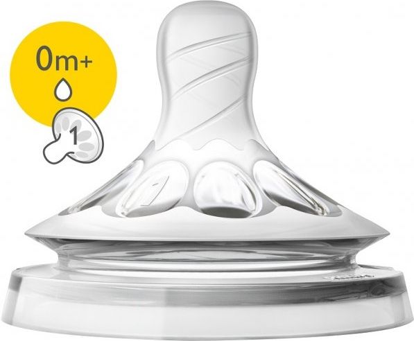 Avent dudlík natural rychlý průtok 2 ks bílá - obrázek 1