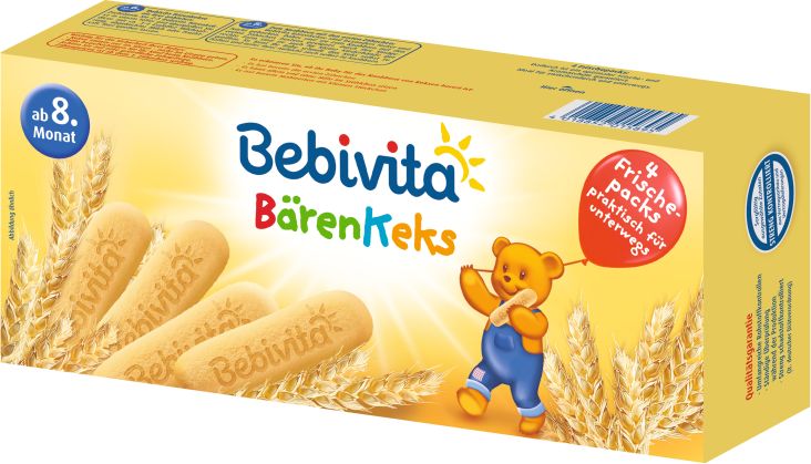 4x BEBIVITA Medvědí sušenky 180 g - obrázek 2