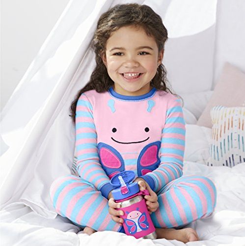 SKIP HOP Zoo Láhev na vodu nerezová 350 ml - Motýlek - obrázek 2