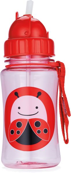 Lahvička s brčkem 350 ml 12m+ Skip Hop Zoo Beruška 2019 - obrázek 1