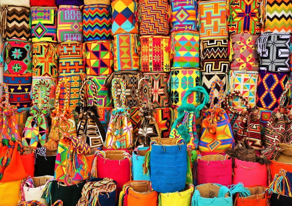 Blue Bird Puzzle 1500 dílků Colorful Baskets - obrázek 1