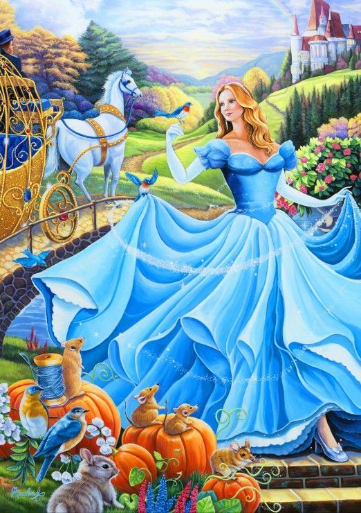 Blue Bird Puzzle 1000 dílků Cinderella - obrázek 1