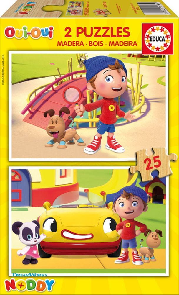 Educa 2 Wooden Jigsaw Puzzles - Noddy - obrázek 1