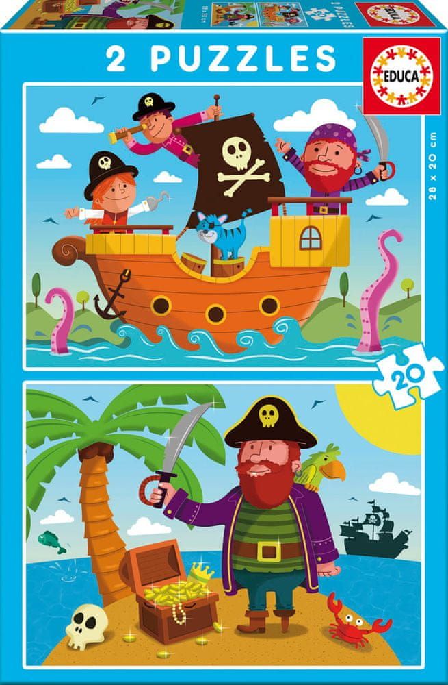 Educa Piráti 2x20 dílků - obrázek 1