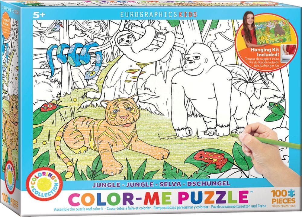 EuroGraphics Puzzle 100 dílků Color Me - Jungle - obrázek 1