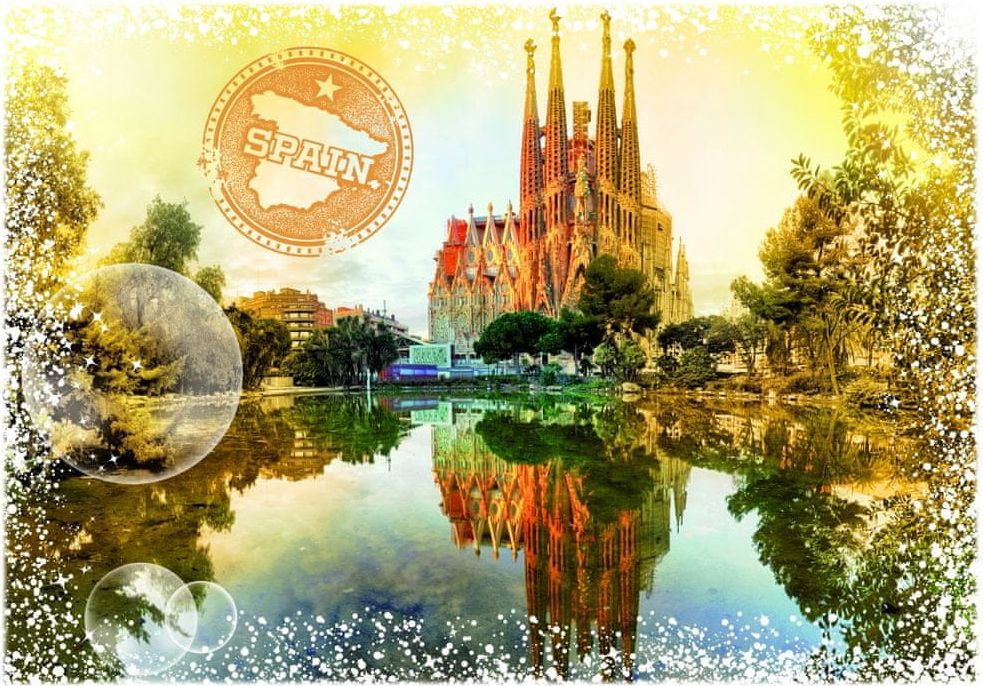 Grafika Puzzle 1000 dílků Travel around the World - Spain - obrázek 1