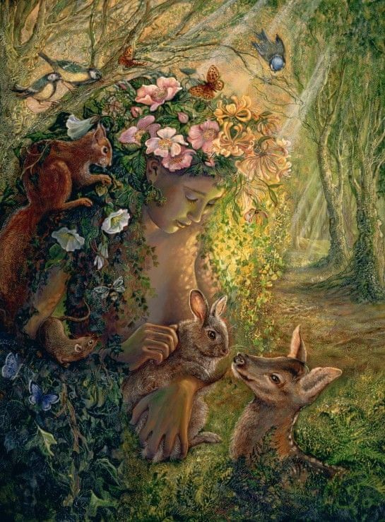 Grafika Puzzle 2000 dílků Josephine Wall - The Wood Nymph - obrázek 1