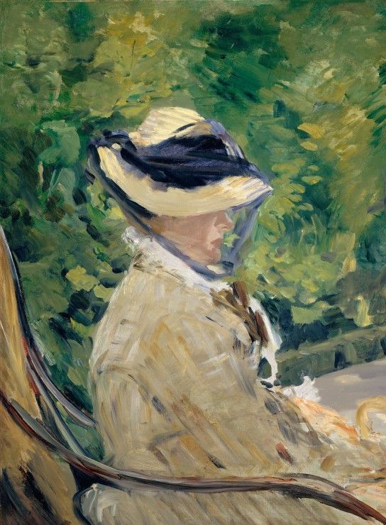 Grafika Puzzle 2000 dílků Edouard Manet - Madame Manet at Bellevue, 1880 - obrázek 1