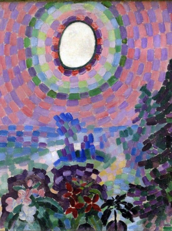 Grafika Puzzle 2000 dílků Robert Delaunay : Paysage au disque, 1906-1907 - obrázek 1