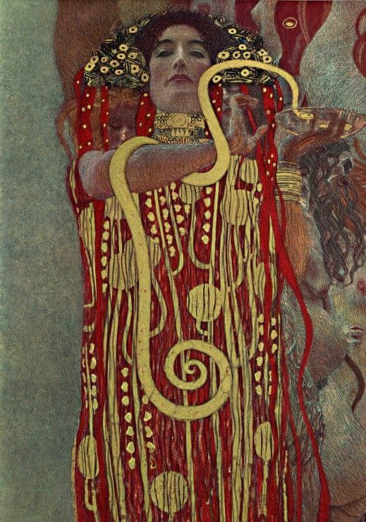 Grafika Puzzle 1000 dílků Gustav Klimt : Hygieia, 1900 - obrázek 1