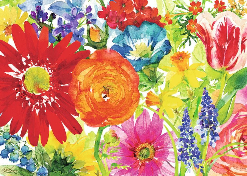 Ravensburger Puzzle 1000 dílků Abundant Blooms - obrázek 1