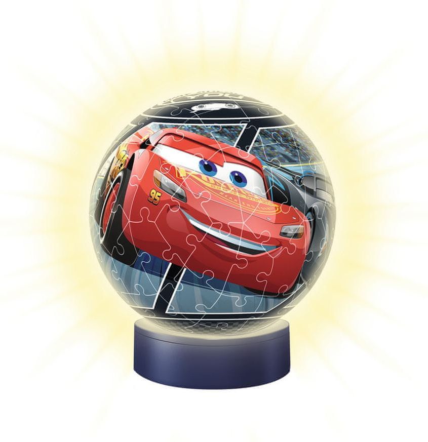 Ravensburger 3D puzzleball svítící Auta 3 Blesk McQueen 72 ks - obrázek 1