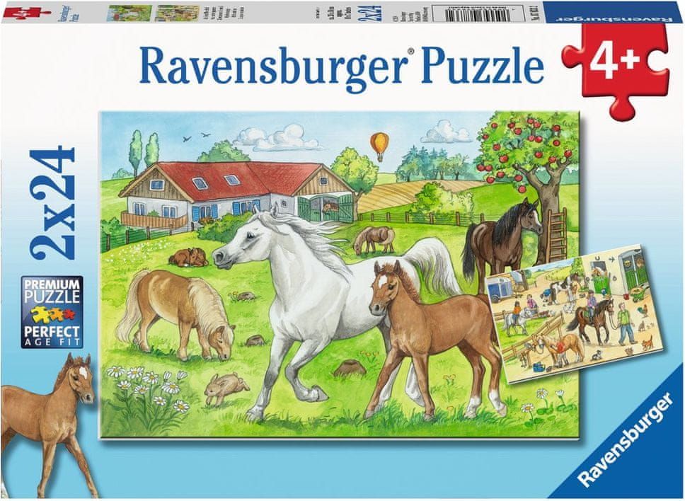 Ravensburger 2 Puzzles - Horses - obrázek 1