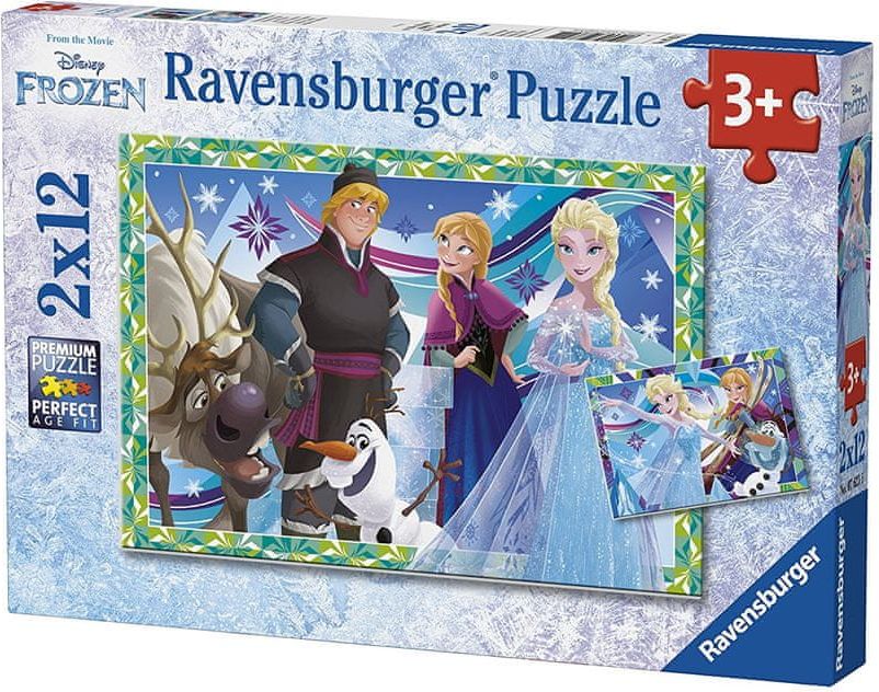 Ravensburger Puzzle Disney Ledové království 2 x 12 dílků - obrázek 1