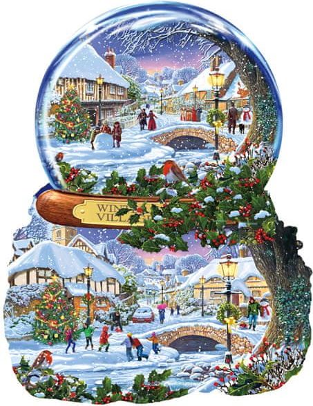 SunsOut Puzzle 1000 dílků Steve Crisp - Winter Village - obrázek 1